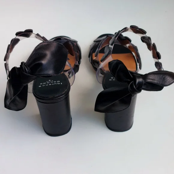 SOLD Laurence Dacade black leather Tamara ankle strap sandals, EU40, NWT, flaw - Picture 6 of 16